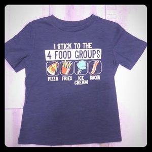 Boys food groups tee